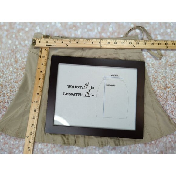 Athleta Womens Tan Athletic Skort Size 2 comfort stretch Polyester Spandex - Picture 9 of 9